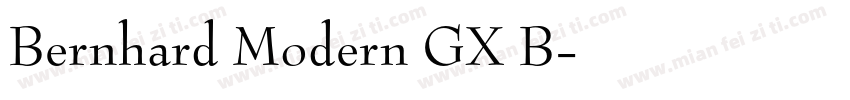 Bernhard Modern GX B字体转换